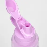 Бутылка для воды &laquo;Баунаталь&raquo;, 600 мл, 23&times;8 см, спортивная, прозрачная, розовая