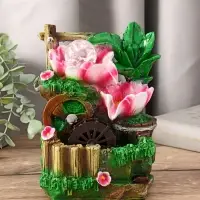 Фонтан настольный &laquo;Цветущий сад&raquo;, 12&times;20 см, с подсветкой