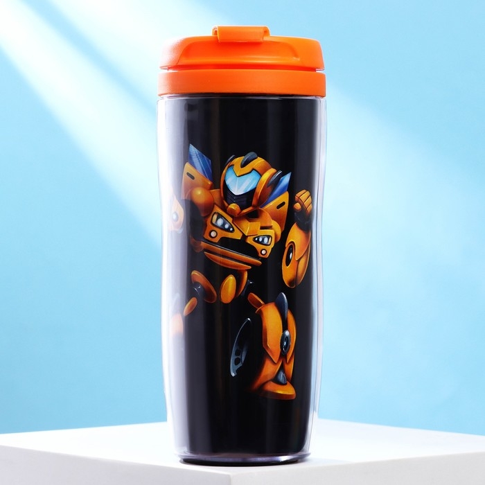 Термостакан со вставкой &laquo;Робот&raquo; 350 мл