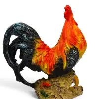 Садовая фигура из полистоуна &laquo;Петух андалузский&raquo;, 42&times;20&times;38 см