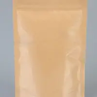 Пакет Zip-lock Крафт с прозрачной стенкой 18&times;26 + 4 см