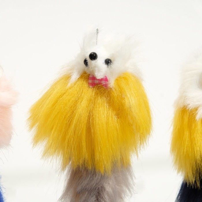 Мышь из искусственного меха, до 15 см с хвостом, микс цветов Мышь из искусственного меха, до 15 см с хвостом, микс цветов