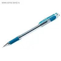 Ручка шариковая Berlingo. I-10, синий стержень, узел 0.4 мм, резиновый упор