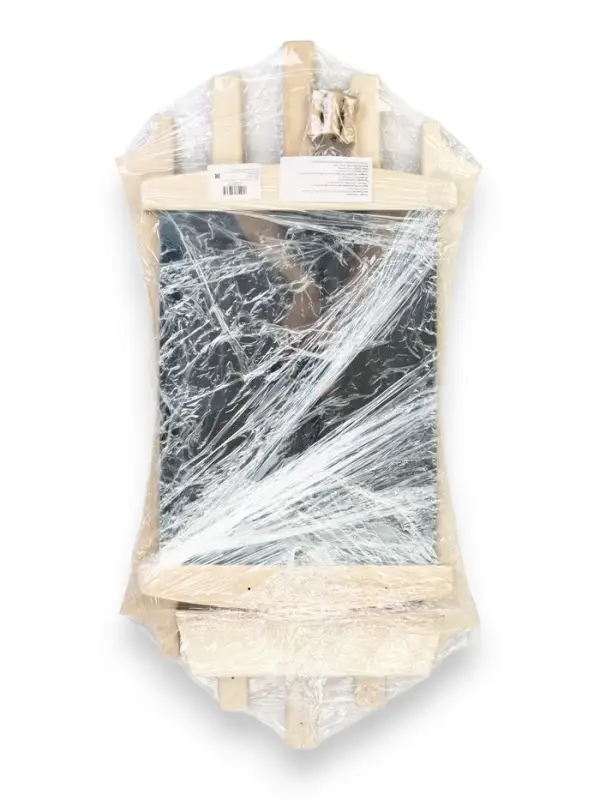 Зеркало для бани и сауны &laquo;Лесенка&raquo;, 75&times;40 см, с полкой, 3 крючка