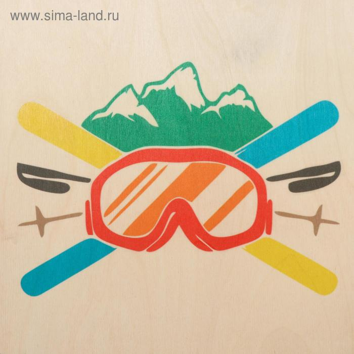 Доска балансировочная балансборд малая  Доска балансировочная балансборд малая "Горнолыжник",50×33х0,9 см