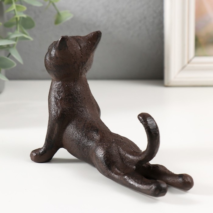 Сувенир чугун "Кот - Приветствие солнца" 16х6,5х10 см