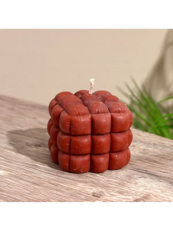 Свеча фигурная формовая &laquo;Шоколад&raquo;, 6&times;6&times;6 см, соевый воск, МИКС