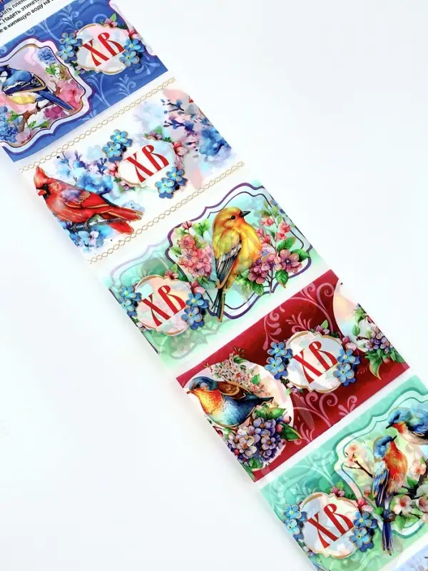 Термонаклейки на 7 яиц &laquo;Птицы&raquo;, на пасху