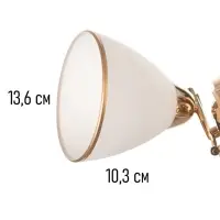 Бра настенный BayerLux &laquo;Андер&raquo;, 1хЕ27, 40 Вт, золото