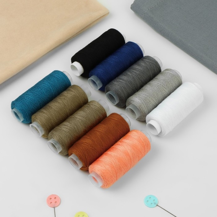 Набор ниток «Классический», 40/2, 200 м, 10 шт, цвет разноцветный Набор ниток «Классический», 40/2, 200 м, 10 шт, цвет разноцветный