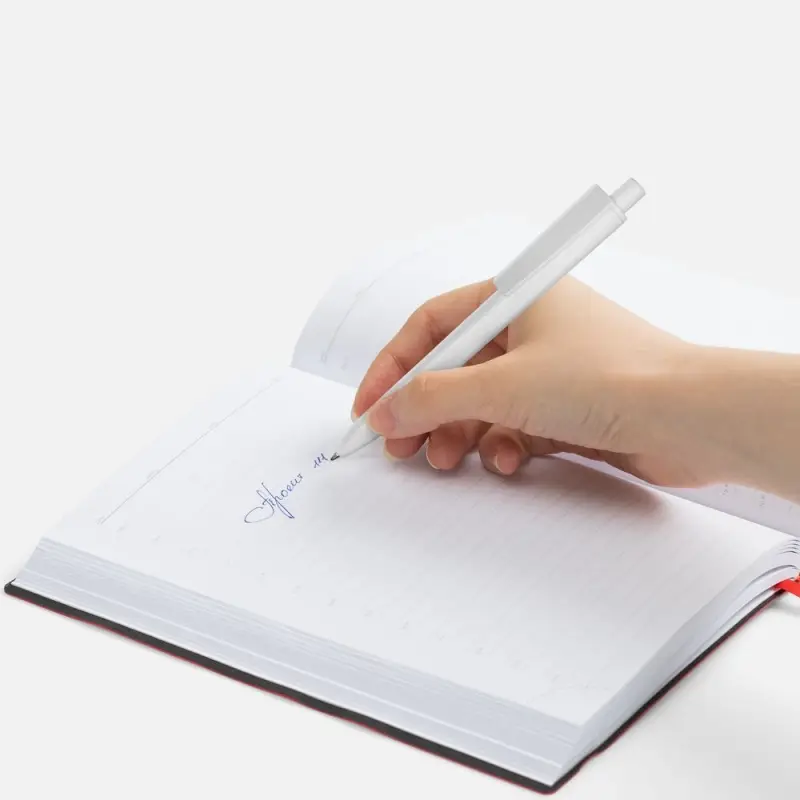 Ручка шариковая Ridge, белая Ручка шариковая Ridge, белая