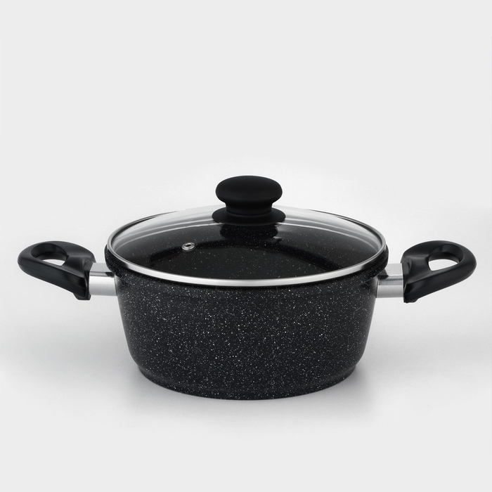 Кастрюля Доляна «Элит», 2 л, 2 л, d=21,5 см, h=9,2 см, антипригарное покрытие, стеклянная крышка Кастрюля Доляна «Элит», 2 л, 2 л, d=21,5 см, h=9,2 см, антипригарное покрытие, стеклянная крышка