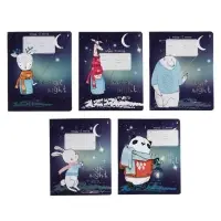 Тетрадь 12 листов в линию MAGIC NIGHT, обложка мелованный картон, фольгирование, МИКС