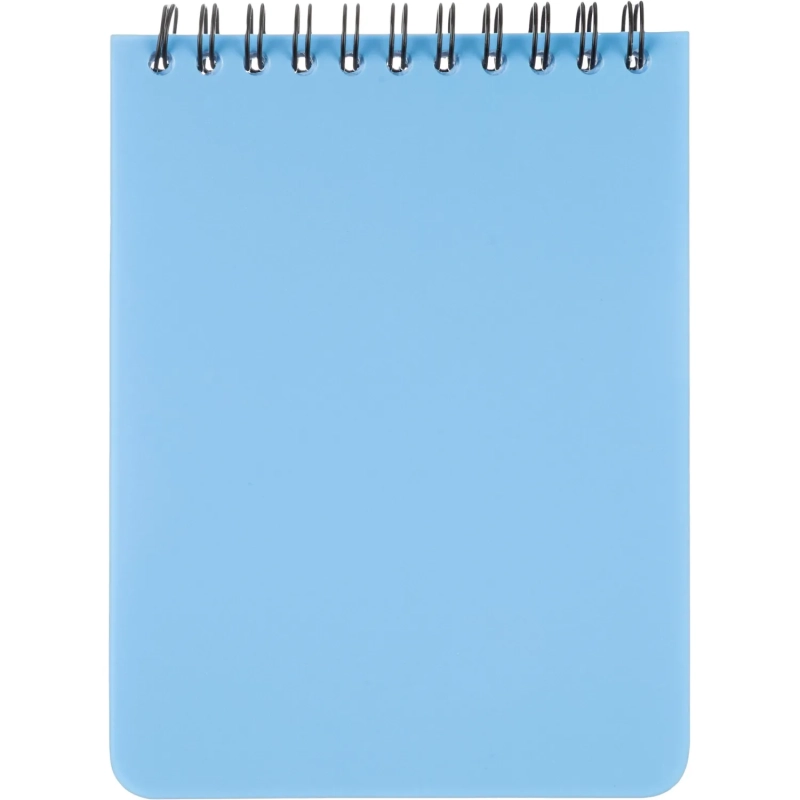 Блокнот А6,60л,кл,спир,пласт.обл,тонир.бл. Attache Bright colours Голубой