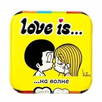 Освежающие конфеты Love is, в форме сердца, со вкусом морской соли и лимона, 20 г