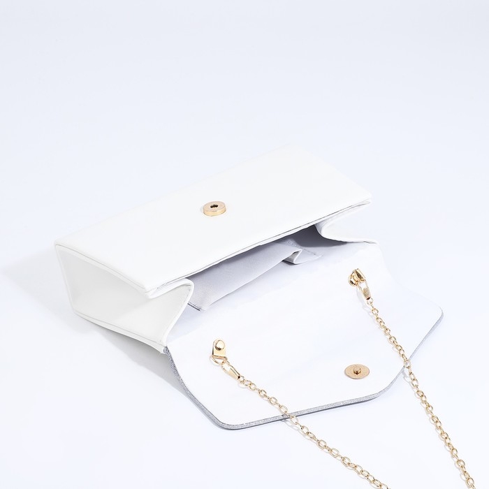 Сумка-клатч на магните, цвет серебряный Сумка-клатч на магните, цвет серебряный