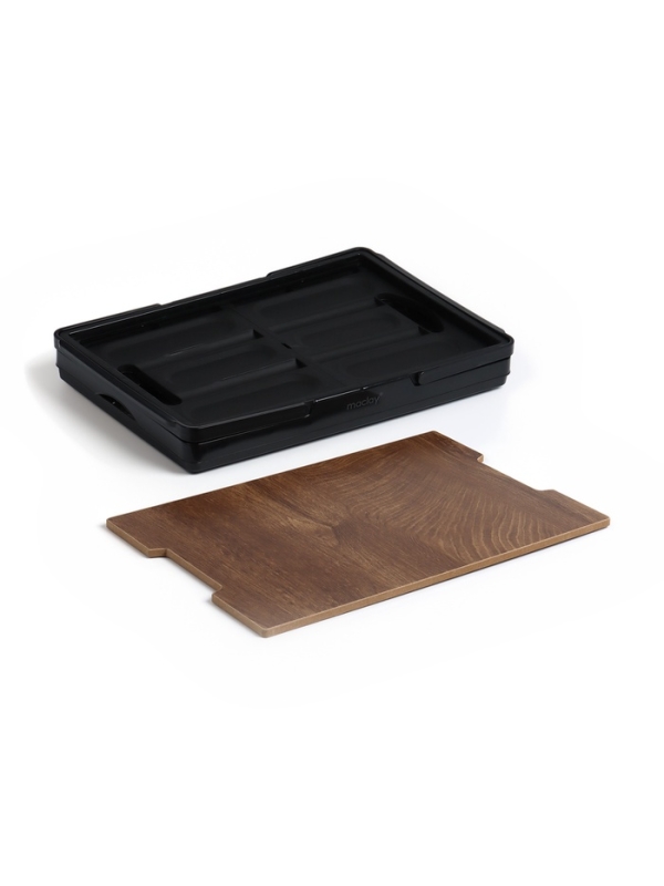 Стол - корзина Maclay 2 в 1, складной, 30 л, 43,5 х 30 х 24/6 см, черный