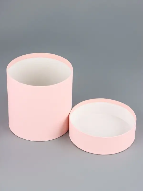 Набор круглых подарочных коробок «Пудра» 3 в 1 - 18×16×13 см Набор круглых подарочных коробок «Пудра» 3 в 1 - 18×16×13 см