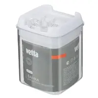 Банка для сыпучих продуктов, тм VETTA, Миндаль, 300мл квадратная, пластик