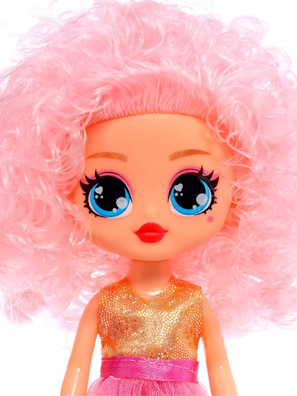 Кукла «Кудряшка Лина», светло-розовый Кукла «Кудряшка Лина», светло-розовый