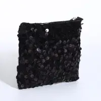 Кошелёк монетница на молнии, цвет чёрный