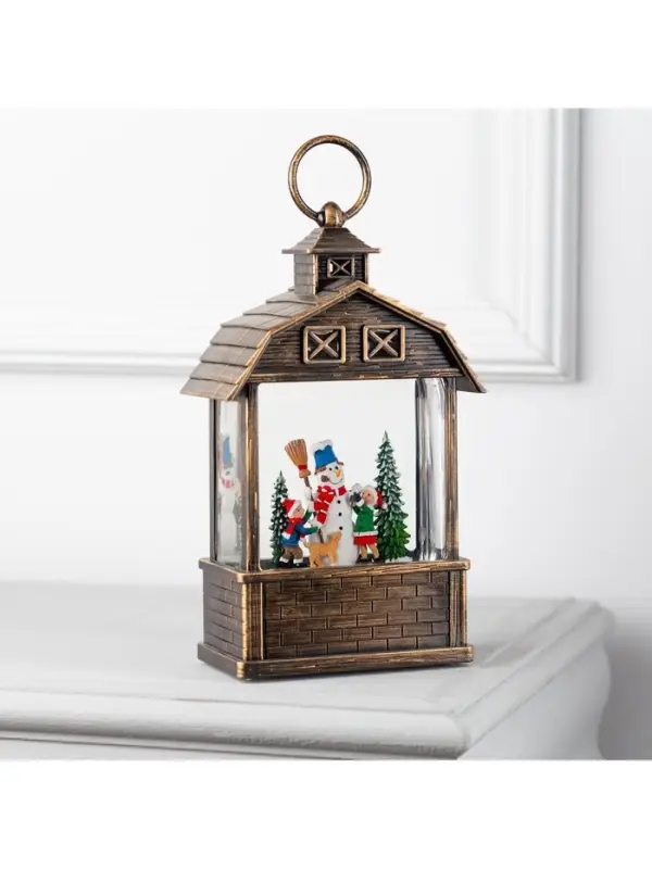 Светодиодная фигура &laquo;Дети и снеговик&raquo; 14&times;24&times;8 см, пластик, от батареек ААх3, USB, свечение тёплое белое