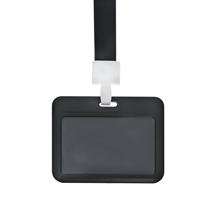 Бейдж горизонтальный, внешний, 100 х 80мм, внутренний 52 х 82мм, лента 42 см, Черный Бейдж горизонтальный, внешний, 100 х 80мм, внутренний 52 х 82мм, лента 42 см, Черный