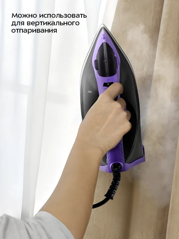 Утюг паровой с антипригарным покрытием КТ-2627 - 2200 Вт Утюг паровой с антипригарным покрытием КТ-2627 - 2200 Вт