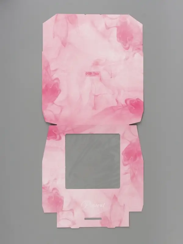 Коробка подарочная с окном &laquo;Подарок&raquo;, 20&times;20&times;4 см, самосборная