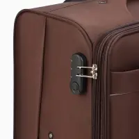 Чемодан на колёсах TEXTURA, кодовый замок, с увеличением, 47&times;30&times;78 см, 28", коричневый