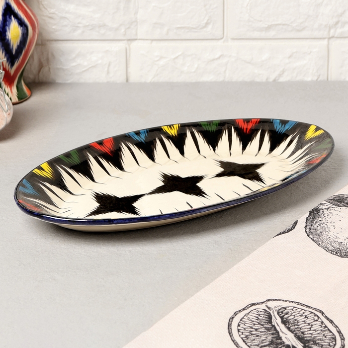 Блюдо Риштанская Керамика Блюдо Риштанская Керамика "Атлас", 29,5 см, овальное 10402740
