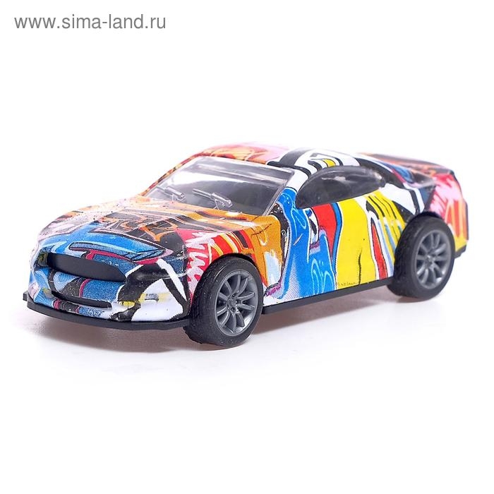 Машина металлическая «Граффити», инерция, МИКС Машина металлическая «Граффити», инерция, МИКС