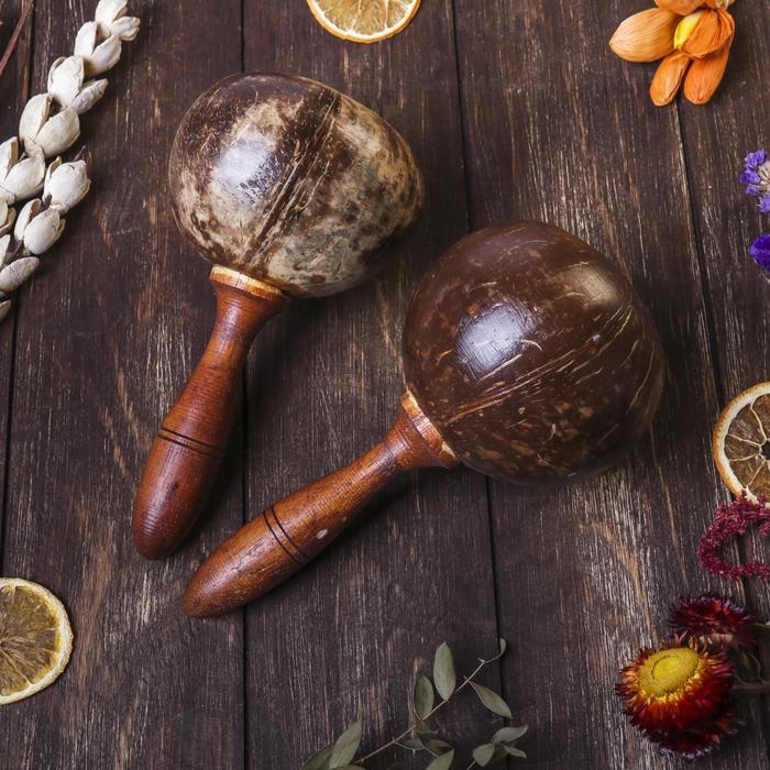 Сувенирный музыкальный инструмент «Маракас», 10×10×20 см, МИКС Сувенирный музыкальный инструмент «Маракас», 10×10×20 см, МИКС