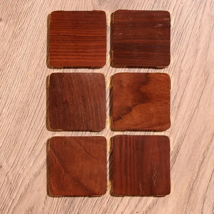 Подставки под горячее, 6 шт., 10&times;6.5&times;7 см, дерево шишам