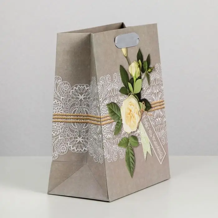 Пакет подарочный ламинированный, упаковка, &laquo;Мисс утончённость&raquo;, MS 18 х 23 х 8 см