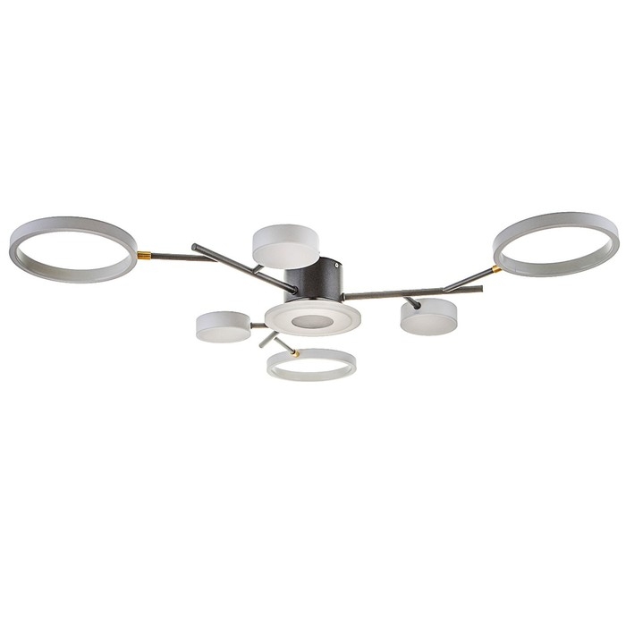 Люстра с ПДУ 2300/7WT LED 150Вт 3000-6000К белый 75х75х9 см BayerLux