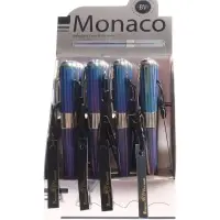 Ручка шариковая BrunoVisconti. MONACO.PEARL 0.5мм, стерж/син, темно-син корп