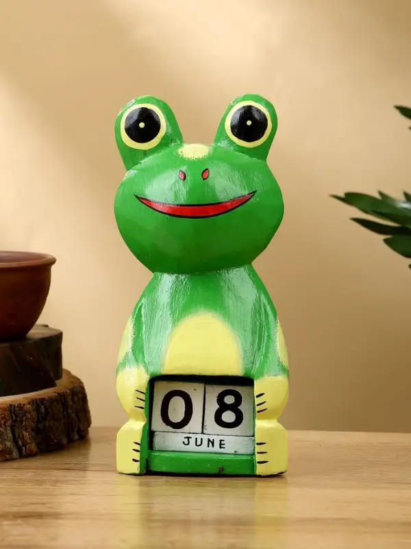 Календарь настольный «Лягушка», 10×6×21 см, дерево, светло-зелёный Календарь настольный «Лягушка», 10×6×21 см, дерево, светло-зелёный