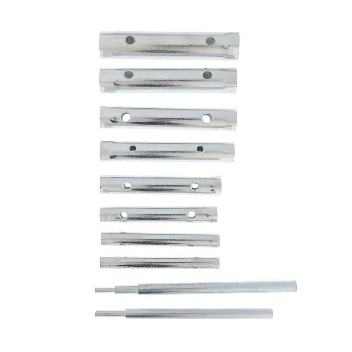 Набор ключей торцевых трубчатых ТУНДРА, оцинкованные, 6 - 22 мм, 2 воротка, 10 предметов Набор ключей торцевых трубчатых ТУНДРА, оцинкованные, 6 - 22 мм, 2 воротка, 10 предметов