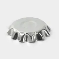 Форма для выпечки печенья, d=9.6 см, h=2 см, жесть, серебристая