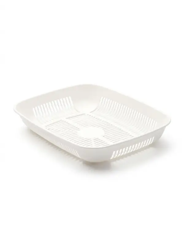 Туалет округлый с сеткой 33.5&times;25&times;6 см, белый