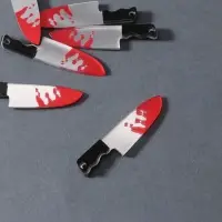 Декор для творчества акрил зеркальный "Окровавленный нож" 4,5х1х0,4 см