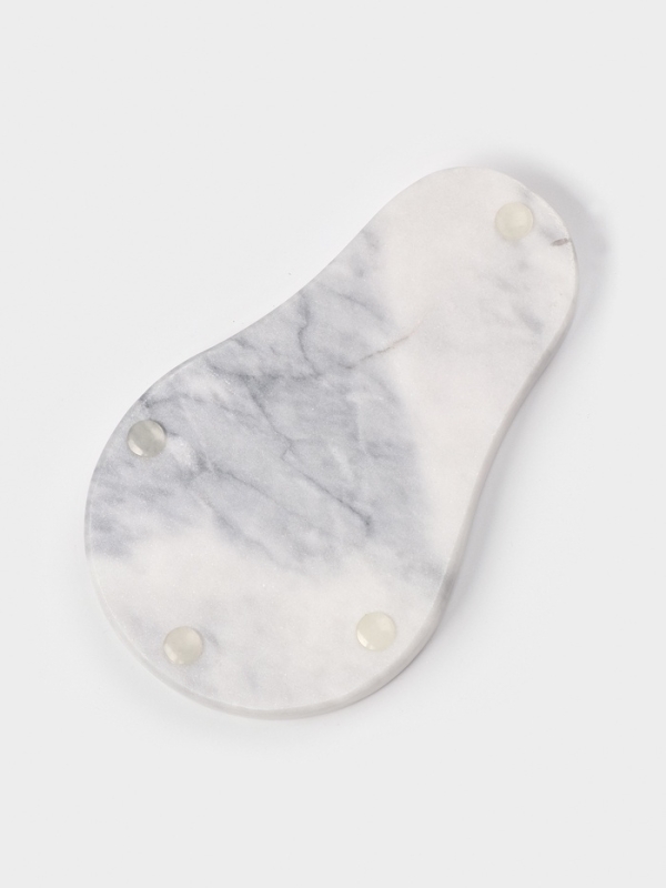 Подставка под ложку из мрамора Подставка под ложку из мрамора "Marble", цвет белый