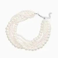 Обвес на штаны "Бусины жемчужные", цвет белый в серебре 25+удл Обвес на штаны "Бусины жемчужные", цвет белый в серебре 25+удл