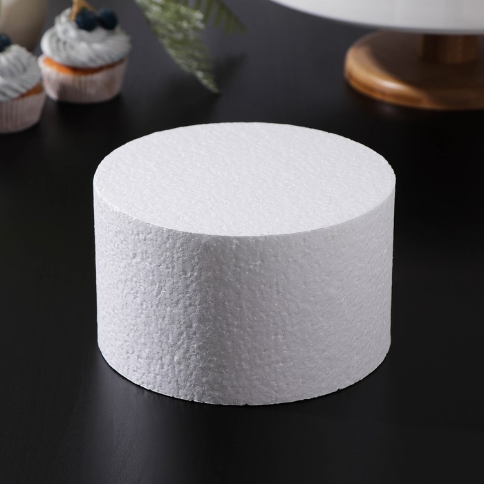 Фальшярус для торта круглый, d=16 см, h=10 см, белый Фальшярус для торта круглый, d=16 см, h=10 см, белый