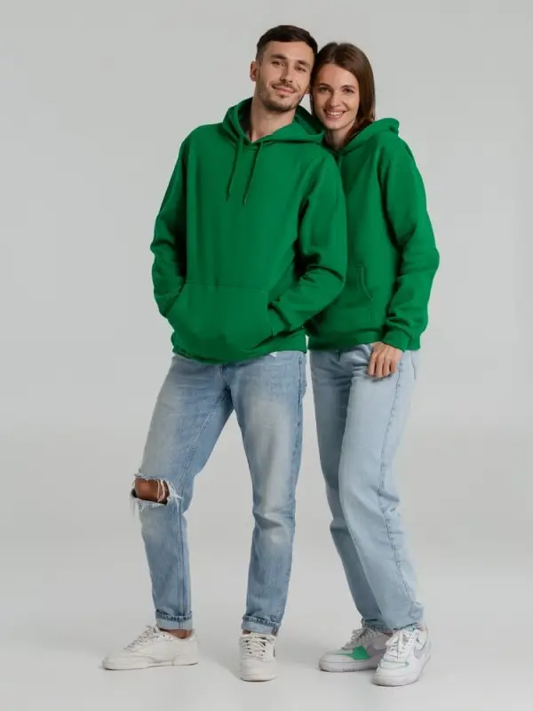 Толстовка с капюшоном Snake II ярко-зеленая, размер XS Толстовка с капюшоном Snake II ярко-зеленая, размер XS