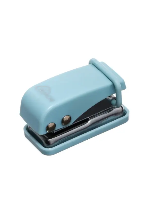 Дырокол на 1 отверстие, до 10 листов, металлический, МИКС