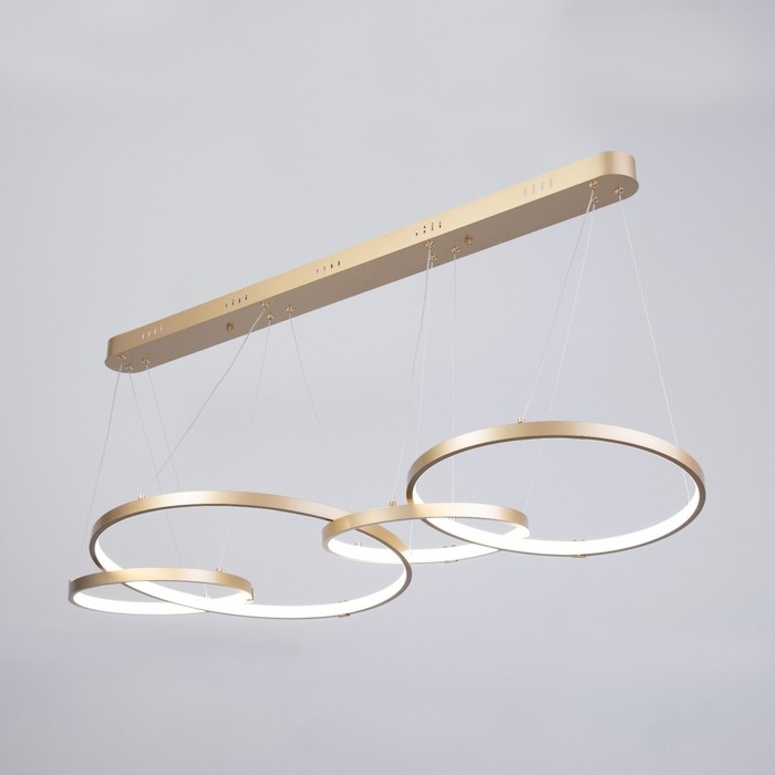 Светильник BayerLux Светильник BayerLux "Ринго" 4хLED 95Вт 4000К золото 110х50х100 см