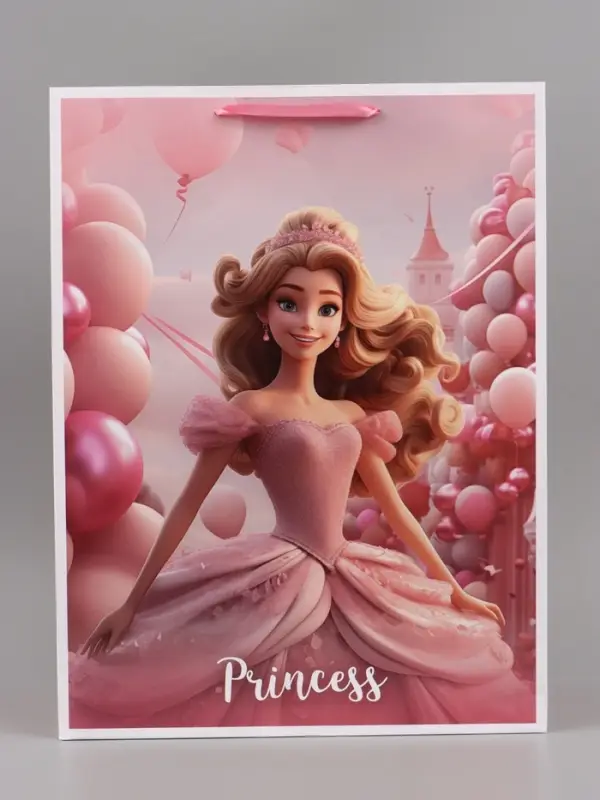 Пакет подарочный ламинированный Princess, XXL 46&times;61&times;20 см