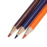 Карандаши Calligrata, цветные, двухцветные, 12 цветов, 6 шт., деревянные, трёхгранные